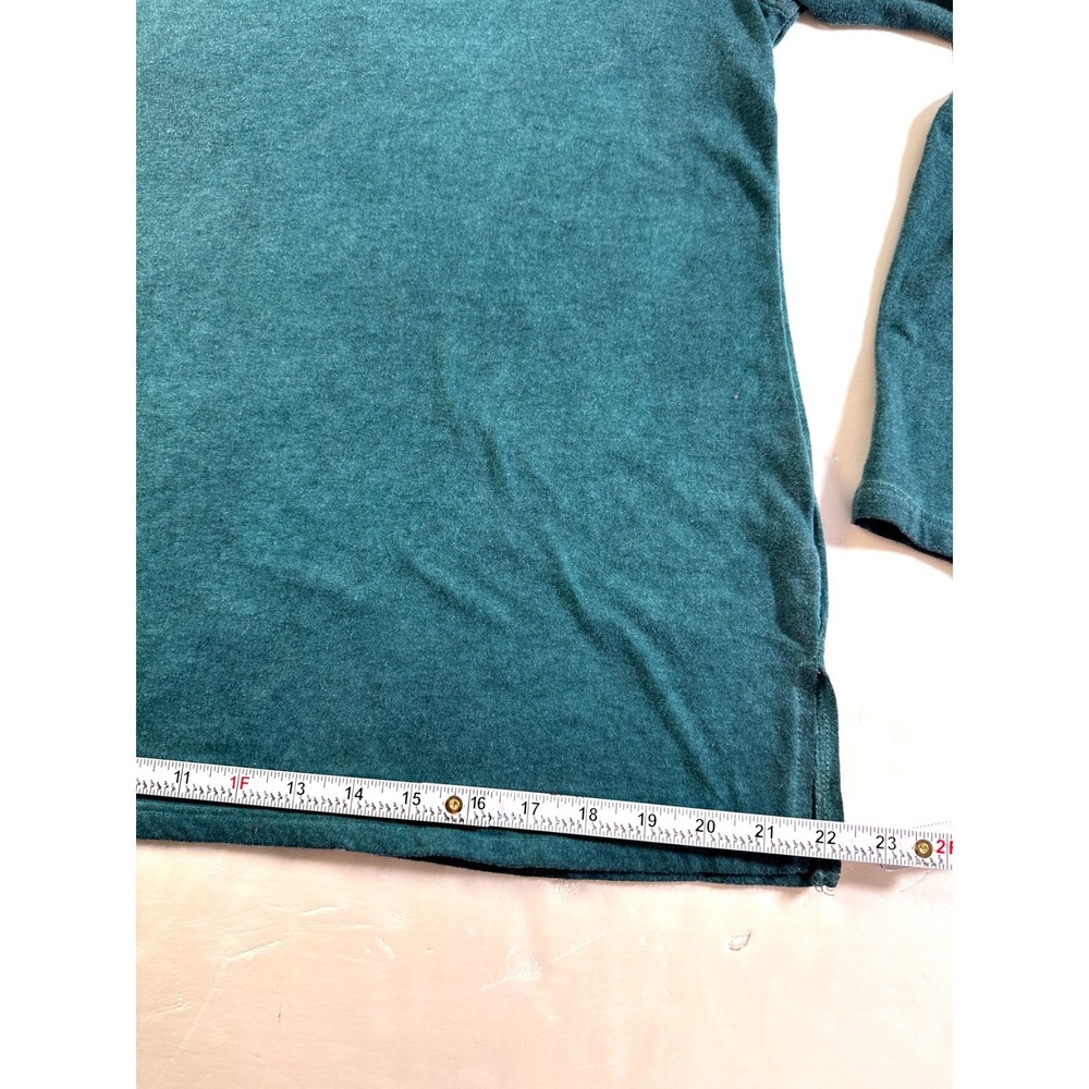 Ultra Flirt NY Women's Teal Long Sleeve Cutout Neck Tunic Top Size Large‎ - Picture 6 of 10